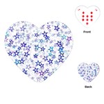 Christmas Stars Background Playing Cards Single Design (Heart)