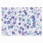 Christmas Stars Background Large Glasses Cloth