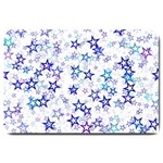 Christmas Stars Background Large Doormat