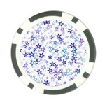 Christmas Stars Background Poker Chip Card Guard