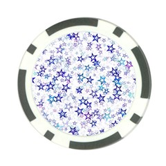 Christmas Stars Background Poker Chip Card Guard from ArtsNow.com Back