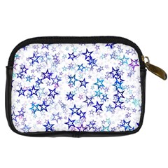 Christmas Stars Background Digital Camera Leather Case from ArtsNow.com Back