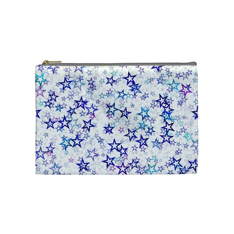 Christmas Stars Background Cosmetic Bag (Medium) from ArtsNow.com Front