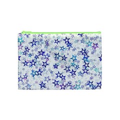 Christmas Stars Background Cosmetic Bag (Medium) from ArtsNow.com Front