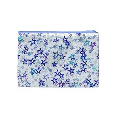 Christmas Stars Background Cosmetic Bag (Medium) from ArtsNow.com Back