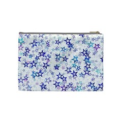 Christmas Stars Background Cosmetic Bag (Medium) from ArtsNow.com Back