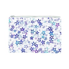 Christmas Stars Background Cosmetic Bag (Large) from ArtsNow.com Front