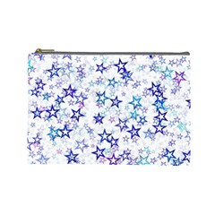 Christmas Stars Background Cosmetic Bag (Large) from ArtsNow.com Front