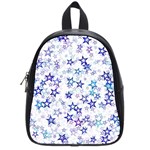 Christmas Stars Background School Bag (Small)