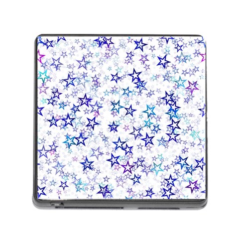 Christmas Stars Background Memory Card Reader (Square 5 Slot) from ArtsNow.com Front