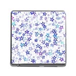 Christmas Stars Background Memory Card Reader (Square 5 Slot)