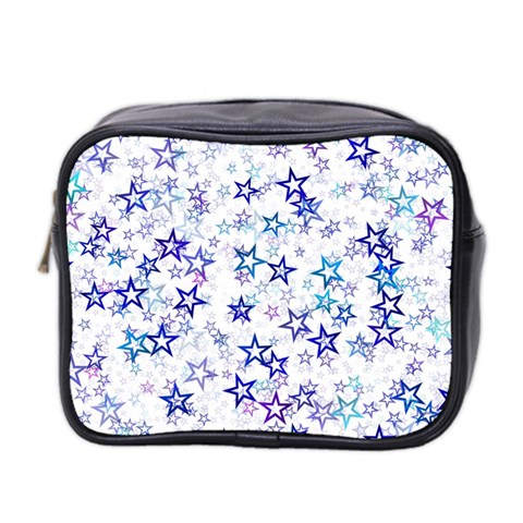 Christmas Stars Background Mini Toiletries Bag (Two Sides) from ArtsNow.com Front