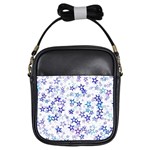 Christmas Stars Background Girls Sling Bag