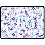 Christmas Stars Background Fleece Blanket (Large)