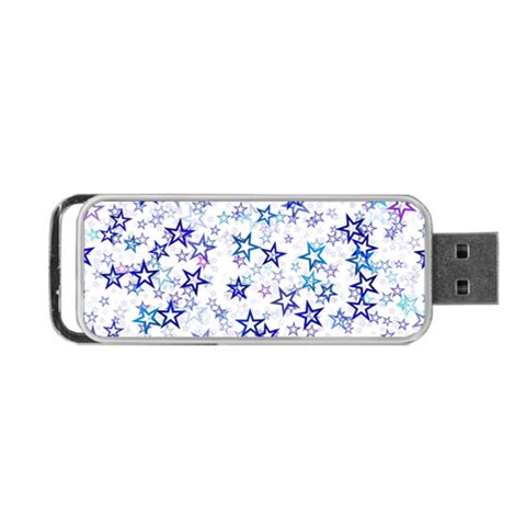 Christmas Stars Background Portable USB Flash (Two Sides) from ArtsNow.com Front