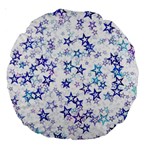 Christmas Stars Background Large 18  Premium Round Cushions