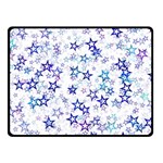 Christmas Stars Background Two Sides Fleece Blanket (Small)