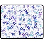 Christmas Stars Background Two Sides Fleece Blanket (Medium)