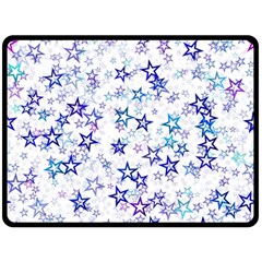 Christmas Stars Background Two Sides Fleece Blanket (Large) from ArtsNow.com 80 x60  Blanket Back