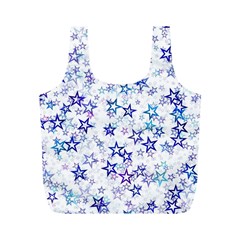 Christmas Stars Background Full Print Recycle Bag (M) from ArtsNow.com Front