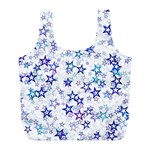 Christmas Stars Background Full Print Recycle Bag (L)