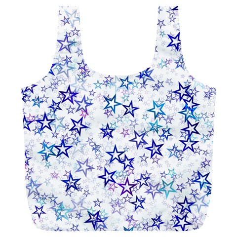 Christmas Stars Background Full Print Recycle Bag (XL) from ArtsNow.com Front