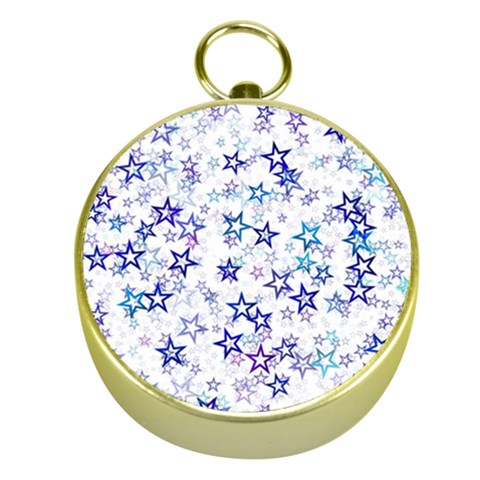 Christmas Stars Background Gold Compasses from ArtsNow.com Front