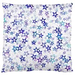 Christmas Stars Background Large Premium Plush Fleece Cushion Case (One Side)