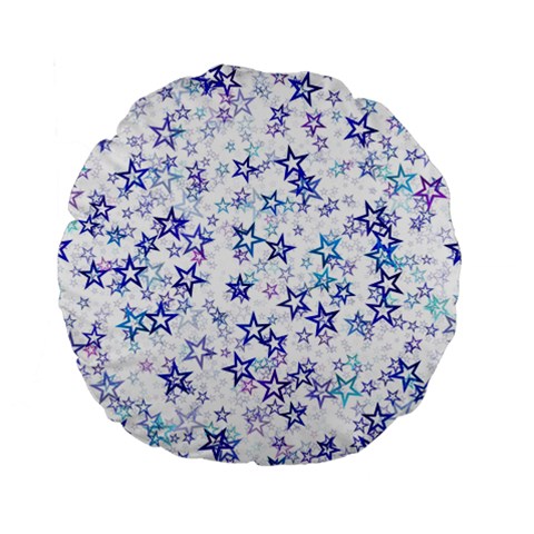 Christmas Stars Background Standard 15  Premium Flano Round Cushions from ArtsNow.com Front