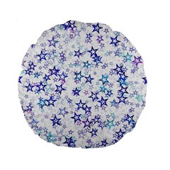 Christmas Stars Background Standard 15  Premium Flano Round Cushions from ArtsNow.com Front