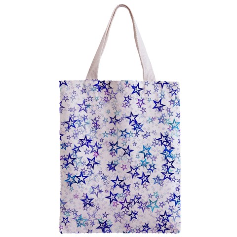 Christmas Stars Background Zipper Classic Tote Bag from ArtsNow.com Front