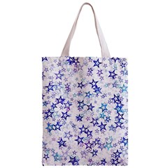 Christmas Stars Background Zipper Classic Tote Bag from ArtsNow.com Back