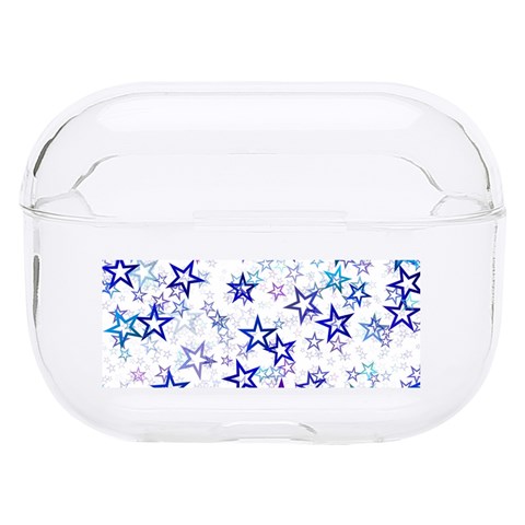 Christmas Stars Background Hard PC AirPods Pro Case from ArtsNow.com Front