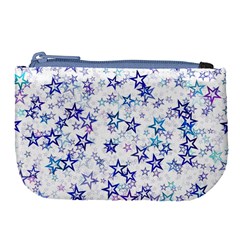 Christmas Stars Background Large Coin Purse from ArtsNow.com Front