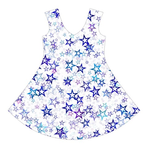 Christmas Stars Background Short Sleeve V Front