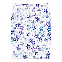 Christmas Stars Background Midi Wrap Pencil Skirt from ArtsNow.com Back