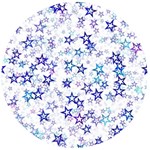 Christmas Stars Background Wooden Bottle Opener (Round)