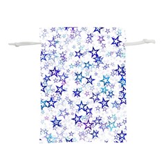 Christmas Stars Background Lightweight Drawstring Pouch (S) from ArtsNow.com Front