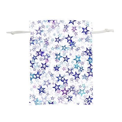 Christmas Stars Background Lightweight Drawstring Pouch (M) from ArtsNow.com Front