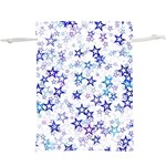 Christmas Stars Background Lightweight Drawstring Pouch (XL)