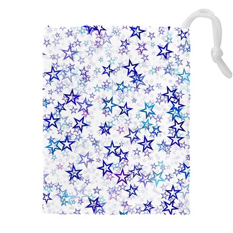 Christmas Stars Background Drawstring Pouch (4XL) from ArtsNow.com Front