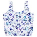 Christmas Stars Background Full Print Recycle Bag (XXL)