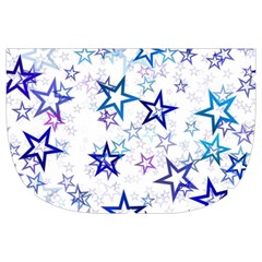 Christmas Stars Background Make Up Case (Large) from ArtsNow.com Side Left