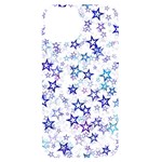 Christmas Stars Background iPhone 14 Black UV Print Case