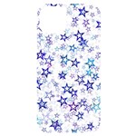 Christmas Stars Background iPhone 14 Plus Black UV Print Case