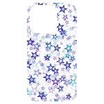 Christmas Stars Background iPhone 14 Pro Black UV Print Case