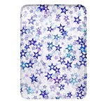 Christmas Stars Background Rectangular Glass Fridge Magnet (4 pack)