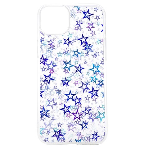 Christmas Stars Background iPhone 15 TPU UV Print Case from ArtsNow.com Front