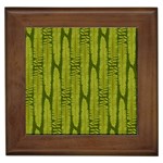 Fern Texture Nature Leaves Framed Tile