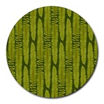 Fern Texture Nature Leaves Round Mousepad